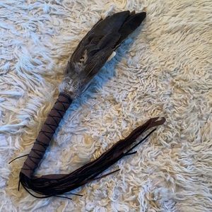 Handmade ceremonial smudging fan